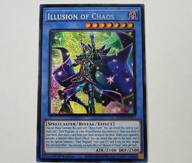 Secret Rare Holo Yugioh Card Illusion of Chaos