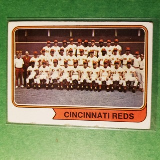 1974 - TOPPS BASEBALL CARD NO. 459 - 1974 CINCINNATI TEAM - REDS - NRMT+