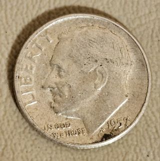 1957 Roosevelt Silver Dime