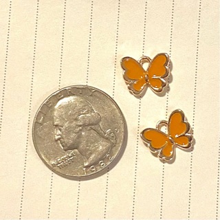 2 pc Butterfly charms  