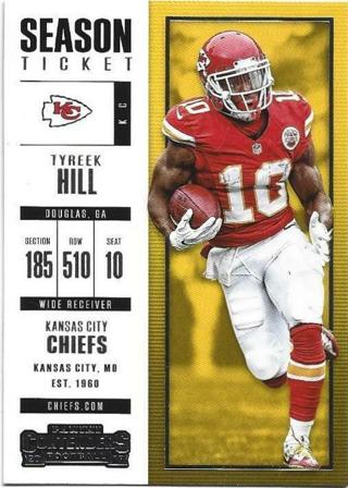 2017 CONTENDERS TYREEK HILL CARD