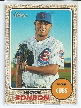 2017 Topps Heritage High Number Hector Rondon #580 Cubs