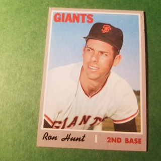 1970 - TOPPS EXMT - NRMT BASEBALL - CARD NO. 276 - RON HUNT - GIANTS