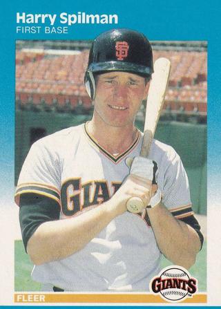 Harry Spilman 1987 Fleer San Francisco Giants