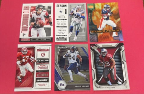 Football miscellaneous card lot