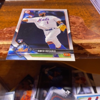 2018 bowman amed rosairo rookie baseball card 