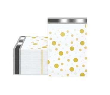 ↗️⭕(1) GOLD POLKA-DOT 6x9" Poly Mailer⭕