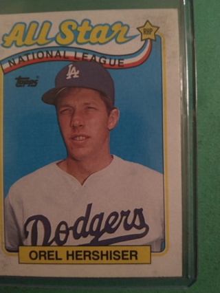 orel hershiser baseball card free shipping