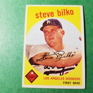 1959 - TOPPS BASEBALL CARD NO. 43 - STEVE BILKO - DODGERS