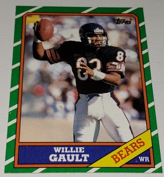♨️♨️ 1986 Topps Willie Gault Football card # 13 Chicago Bears ♨️♨️ 