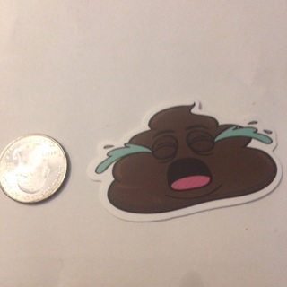 Poop sticker read description before bidding 