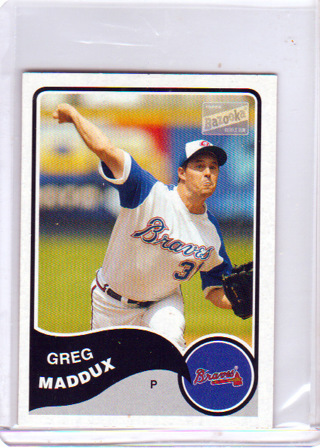 Greg Maddux, 2003 Topps Bazooka Midi Card #31, Atlanta Braves, HOFr, (L4