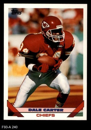 Dale Carter 1993 Topps Kansas City Chiefs