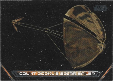  2018 Star Wars Galactic Files Vehicles #V6 Count Dooku's Solar Sailer