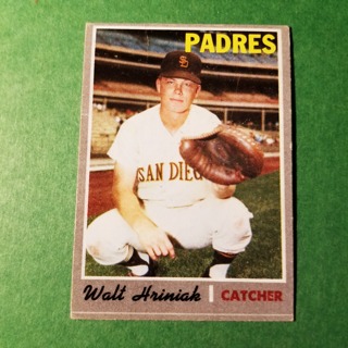 1970 - TOPPS BASEBALL CARD NO. 392 - WALT HRINIAK - PADRES