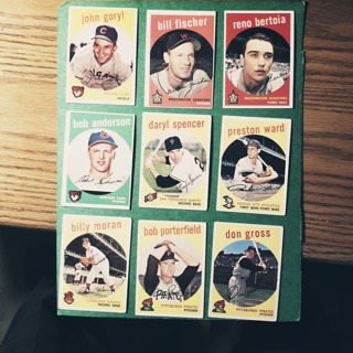 1959 TOPPS BASEBALL CARD LOT ( 20 Cards ) .YOU DETERMINE PRICE.