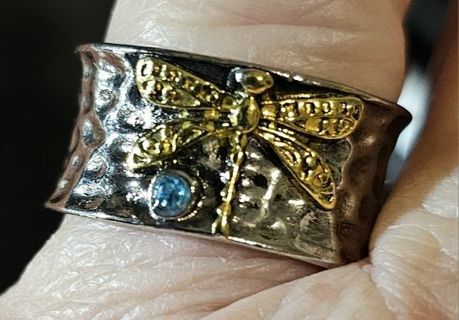 Mans Dragon Fly Ring