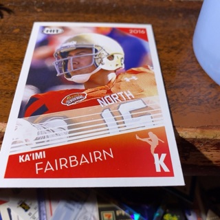 2016 sage hit ka’imi fairbairn football card 