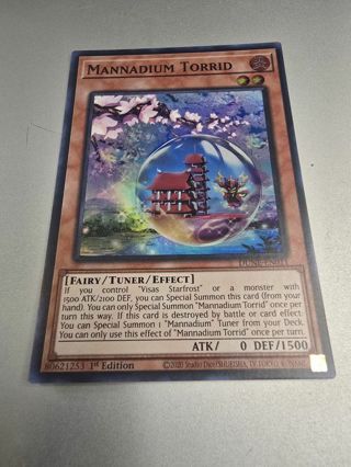 Yugioh Mannadium Torrid holo card DUNE-EN011