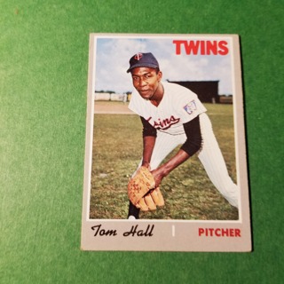 1970 - TOPPS BASEBALL CARD NO. 169 - TOM HALL - TWINS