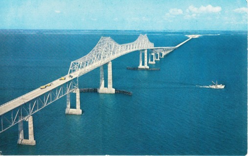 Vintage Postcard Sunshine Skyway, FL