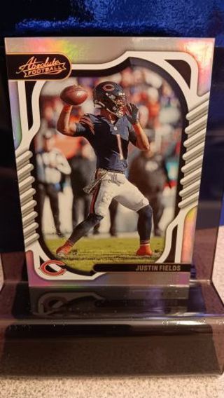 2022 PANINI ABSOLUTE SILVER JUSTIN FIELDS 1st YEAR thick hobby card # 15 CHICAGO BEARS