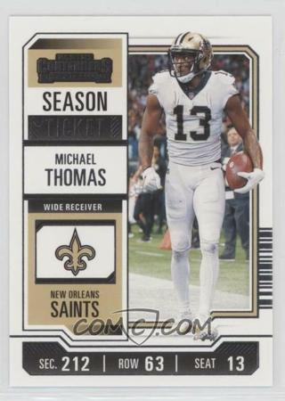 2023 Panini Contenders - [Base] - Retail #74 - Season Ticket - Michael Thomas