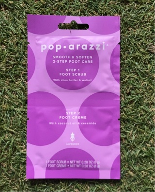 POP• arazzi 2 step foot scrub 
