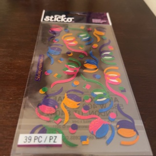 Sticko party streamer stickers 