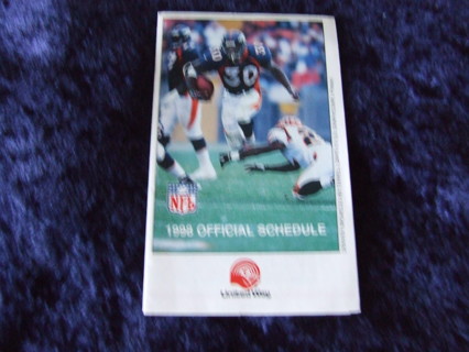 1998 Terrell Owens NFL League Football Pocket Schedule 