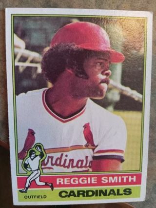 1976 TOPPS REGGIE SMITH ST. LOUIS CARDINALS BASEBALL CARD# 215