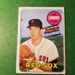 1969 - TOPPS BASEBALL CARD   NO. 109 - JIM LONBORG - RED SOX