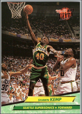 1992-93 Fleer Ultra Basketball SHAWN KEMP #172 Ungraded Seattle Supersonics 