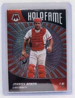 2022 Panini Mosaic Baseball Holofame Johnny Bench Cincinnati Reds