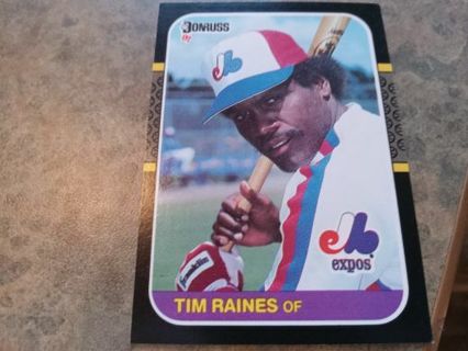 1987 DONRUSS TIM RAINES MONTREAL EXPOS BASEBALL CARD# 56