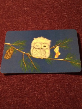 Holiday Owl Postcard 