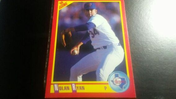 1990 SCORE NOLAN RYAN TEXAS RANGERS BASEBALL CARD# 250