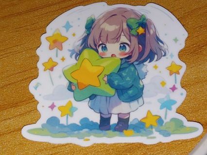 Kawaii new one vinyl lap top sticker no refunds regular mail very nice quality