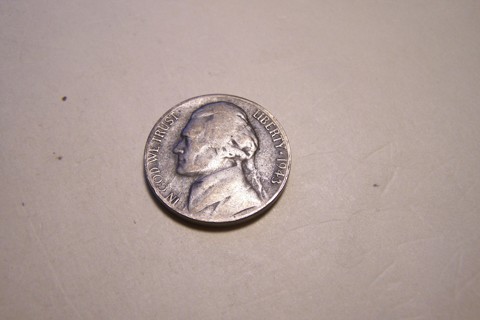 Silver 1943-S Jefferson War Nickel WWII