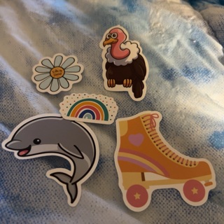 5 cute stickers 