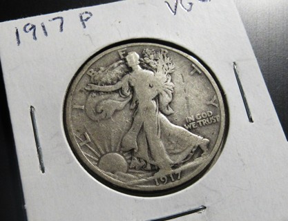 ★1917 & 1945 WALKING LIBERTY HALF DOLLARS★ **90% SILVER**