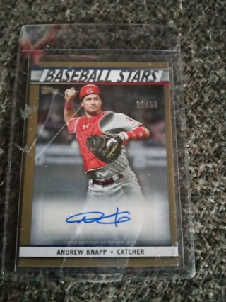 2020 Topps Update Gold Auto Andrew Knapp