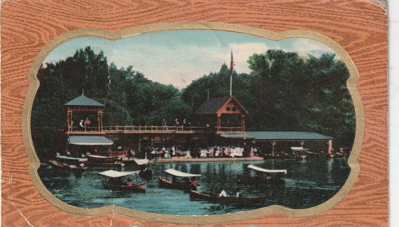 Vintage Used Postcard: (j): 1913 Boat House, Central Park, NYC, NY