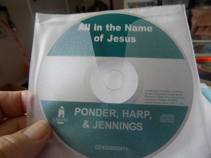 All in the Name of Jesus Ponder Harp and Jennings CD