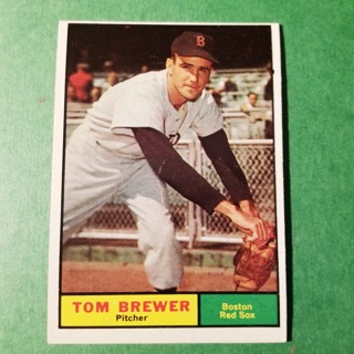1961 - TOPPS BASEBALL CARD NO. 434 - TOM BREWER - RED SOX