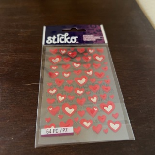 Sticko dimensional heart stickers 