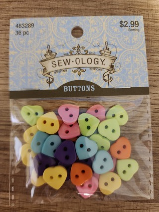NEW - Sew-Ology - Buttons - 36 in package 