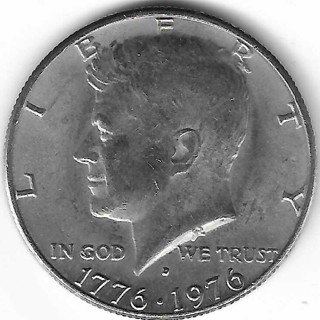 1776 – 1976 D Kennedy Bicentennial Half Dollar U.S. 50 Cent Coin