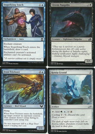 4 MTG Cards: Ketria Crystal Ikoria 236/274 U Stupefying Touch (74/265) Eternal Masters & More