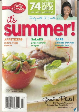 Soft Covered Recipe Book: Betty Crocker: It's Summer